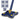 Mop Telescopic cu Cap in Forma de Stea, Rotire 360 Grade, Curatare Usoara, 5 Lavete Incluse, 123 cm, Albastru/Galben, TENO1151