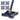 Mop Telescopic cu Cap in Forma de Stea, Rotire 360 Grade, Curatare Usoara, 4 Lavete Incluse, 123 cm, Albastru/Galben, TENO552