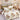 Lenjerie pat 2 persoane, 6 Piese, Bumbac Finet, Flori, Crem/Maro, J10392