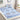 Husa Pat dublu cu Elastic, Bumbac Finet, Buline, Soare, Albastru, J14461
