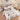 Lenjerie de pat dublu cu Elastic, Finet, 6 Piese, Flori, Maro/Alb, J14608-ELASTIC