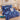 Lenjerie de pat dublu cu Elastic, Finet, 6 Piese, Fluturi, Albastru, J14756-ELASTIC