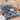 Pachet Promotional, Lenjerie de pat cu Elastic, Bumbac Finet, Pat Dublu, 6 Piese, Flori, Albastru, J14880-ELASTIC