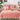 Lenjerie pat, Bumbac Fin, Broderie Si Dantela, 6 Piese, Elegant, Roz, P23698-Elastic