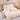 Lenjerie pat single 1 Persoana, 4 PIESE, Bumbac Finet, Model Inflorat, Crem, J14227