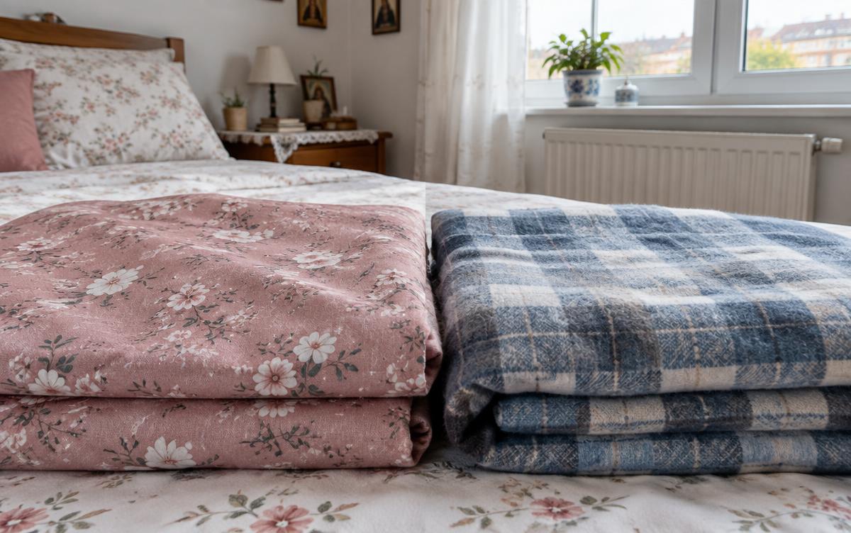 Bumbac finet sau flanel: ce alegi pentru iarnă?