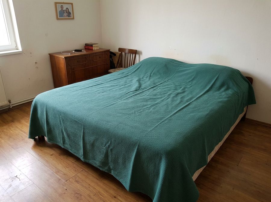 Patura Bumbac 100%, UNI, Tesuta, 200x220, Verde, ST6632 — fotografie reală, acasă