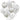 Set 15 Baloane, Confeti, Pentru Petreceri/Aniversari/Evenimente, O Singura Dimensiune, 3 Culori, Latex, Argintiu/Alb/Transparent, TENO260