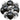 Set 10 Baloane, Confeti, Pentru Petreceri/Aniversari/Evenimente, O Singura Dimensiune, 2 Culori, Latex, Negru, TENO771