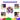 Set 100 Baloane, Pentru Petreceri/Aniversari/Evenimente, o Singura Dimensiune, Latex, Multicolor, TENO255
