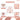 Set 25 Baloane, Litere, Pentru Petreceri/Aniversari/Evenimente, Confetti, Inimioare, Model Happy Birthday, Rose Gold, TENO754