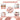 Set 10 Baloane, Confeti, Pentru Petreceri/Aniversari/Evenimente, O Singura Dimensiune, 2 Culori, Latex, Rose Gold, TENO727