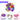 Set 100 Baloane, Pentru Petreceri/Aniversari/Evenimente, o Singura Dimensiune, Latex, Multicolor, TENO255
