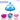 Set 7 Baloane, Pentru Petreceri/Evenimente, Baloane Bebe, Biberon, Caciulita, Confetti, Model GENDER REVEAL, Multicolor, TENO751