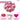 Set 10 Baloane, Confeti, Pentru Petreceri/Aniversari/Evenimente, O Singura Dimensiune, 2 Culori, Latex, Roz, TENO726