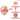 Set 25 Baloane, Pentru Petreceri/Aniversari/Evenimente, O Singura Dimensiune, Latex, Rose Gold, TENO773