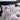 Lenjerie pat dublu cu Elastic, 6 PIESE, Bumbac Finet, Model Inflorat, Lila, J244065-ELASTIC