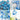 Set 10 Baloane, Confeti, Pentru Petreceri/Aniversari/Evenimente, O Singura Dimensiune, 2 Culori, Latex, Albastru, TENO725