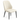 Scaun dining tapitat alb 2458-1, imitație piele, picioare metalice, design modern, 2458-1