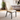 Scaun dining tapitat crem model 319-1, imitație piele, picioare metalice negre, design modern, 319-1