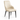Scaun dining tapitat crem, imitație piele, picioare metalice negre, design modern, 831-2