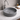 Lavoar ceramic gri mat cu striații 36x36x11.5 cm – chiuvetă baie rotundă premium, 264-g