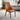 Scaun dining tapitat maro, imitație piele, picioare metalice negre, design modern, 319-2