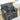 Husa Elastica Fotoliu, Bumbac Elasticizat, Gri/Negru, J14798