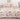 Lenjerie Pat Dublu Bumbac Satinat cu Elastic – Floral Acuarelă Bej-Roz, 4 Piese, 180×200, PT1041-Elastic