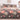 Lenjerie Pat Dublu Bumbac Satinat cu Elastic – Grădină Tropicală, Tonuri Antracit, Corai, Ivoire, 4 Piese, 180×200, PT1044-Elastic