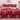 Lenjerie Pat Dublu Bumbac Satinat cu Elastic – Botanic Clasic, Roșu Rubiniu cu Bej Auriu, 4 Piese, 180×200, PT1055-Elastic