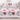 Lenjerie Pat Dublu Bumbac Satinat cu Elastic – Flori & Fluturi, Alb cu Gri și Roșu, 4 Piese, 180×200, PT1062-Elastic