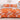 Lenjerie Pat Dublu Bumbac Satinat cu Elastic – Floral, Portocaliu/Bej, 4 Piese, 180×200, PT1064-Elastic