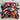 Lenjerie pat dublu, 6 PIESE, 5D, Bumbac Finet, Mos Craciun, Multicolor, J1259
