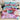 Lenjerie pat dublu, 6 PIESE, 5D, Bumbac Finet, Macarons, Multicolor, J1242