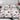 Pachet Promotional, Lenjerie Pat Dublu, 4 Piese, Bumbac Satinat, Flori, Grena/Alb, PT24096-Elastic