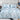 Lenjerie Pat Dublu, 4 Piese, Bumbac Satinat, Frunze, Bleu-Alb, PT24048-Elastic