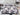 Lenjerie Pat Dublu, 4 Piese, Bumbac Satinat, Frunze, Alb-Negru, PT24037