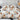 Pachet Promotional, Lenjerie Pat Dublu, 4 Piese, Bumbac Satinat, Flori, Crem/Maro, PT24100-Elastic