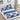 Husa Pat dublu cu Elastic, Bumbac Finet, Pisicute, Alb/Albastru, J14639