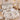 Lenjerie de pat dublu cu Elastic, Finet, 6 Piese, Inflorat, Crem/Maro, J24325-ELASTIC