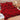 Lenjerie Bumbac Finet cu Elastic, 6 Piese, Trandafiri, Rosu, T168