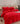 Lenjerie pat Dublu, Elastic, Catifea Soft, Imprimeu Brodat, Rosu, J18024