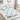 Husa Pat dublu cu Elastic, Bumbac Finet, Elegant, Alb/Verde, J14723
