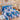 Lenjerie de pat dublu cu Elastic, Finet, 6 Piese, Fluturi Si Flori, Albastru/Alb, J14751-ELASTIC