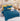 Lenjerie de pat dublu cu Elastic, Finet, 6 Piese, Inimi, Albastru/Galben, J23430-ELASTIC