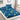 Husa Pat 1 Persoana cu Elastic, Bumbac Finet, 90 x 200 cm, Zodiac, Albastru, J23447