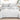 Lenjerie pat, Bumbac Fin, IN Grofat Latos, 6 Piese, Frunze, Gri, P23670-Elastic