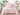 Lenjerie pat, Bumbac Neted Fin, Broderie, 6 Piese, Uni, Roz, P23686-Elastic