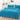Lenjerie Pat Dublu, Material Pufos Cocolino, 4 Piese, Uni, Bleu, P23712-Elastic